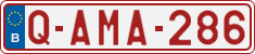 License plate of Belgium, Regular plates (2010)