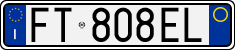License plate of Italy, Cars (1994 year series)