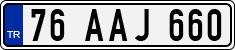 License plate of Turkey, Regular plates