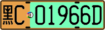 License plate of China, Electric vehicles