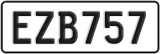 License plate of New Zealand, ABC1(23)