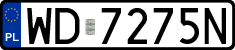 License plates of Poland, Regular car plates