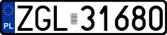 License plates of Poland, Regular car plates