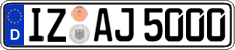 German license plate, Regular plates