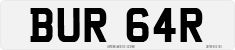 License plate of the United Kingdom, 1963 year system