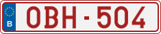 License plate of Belgium, 1951 year system