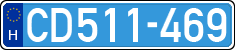 license plates of Hungary, Diplomatic