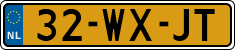 License plate of the Netherlands, Trailers