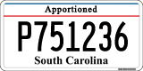 South Carolina, Apportioned (A123456)