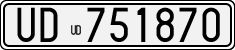 License plate of Italy, Cars (1927 year series)
