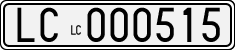 License plate of Italy, Cars (1927 year series)