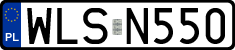 License plates of Poland, Regular car plates