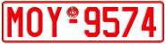 License plate of Greece, Tax-exempt vehicles