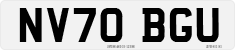 License plate of the United Kingdom, 2001 year system