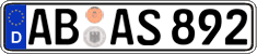 German license plate, Regular plates
