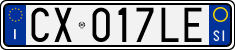 License plate of Italy, Cars (1994 year series)