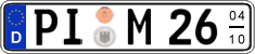 German license plate, Seasonal plates
