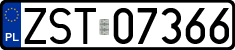 License plates of Poland, Regular car plates