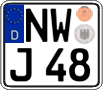 German license plate, Regular plates