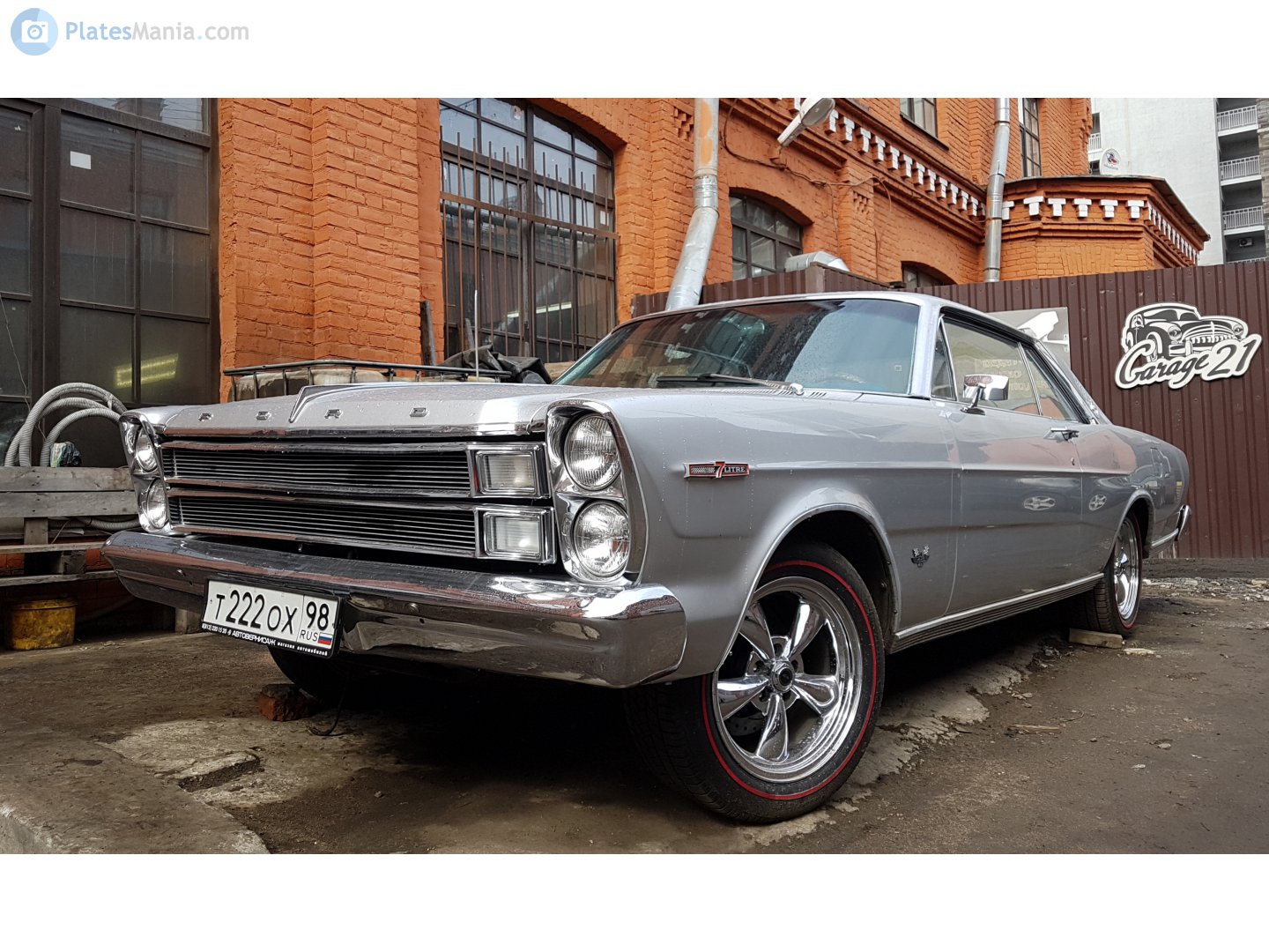 т 222 ох 98, Ford Galaxie 3rd gen 1967 2-door Hardtop (63), 2nd facelift, 1966–1967