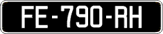French license plate, SIV (oldtimers)
