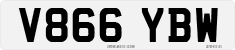 License plate of the United Kingdom, 1983 year system