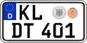 German license plate, Regular plates