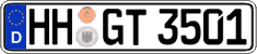 German license plate, Regular plates