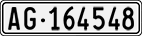 License plate of Switzerland, Cars