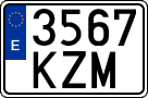 License plates of Spain, Ordinary (2000)