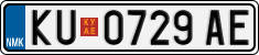 License plate of North Macedonia, Regular plates (2012)