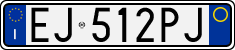 License plate of Italy, Cars (1994 year series)