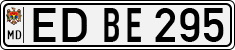 License plate of Moldova, Cars (1992)