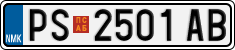 License plate of North Macedonia, Regular plates (2012)