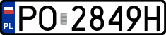 License plates of Poland, Regular car plates