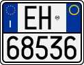 License plate of Italy, Motorcycles (1994 year series)