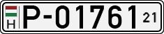 license plates of Hungary, Temporary (1990)