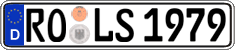 German license plate, Regular plates