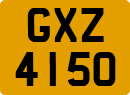 License plate of the United Kingdom, Northern Ireland (1966)