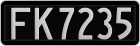 License plate of New Zealand, AB1(234)