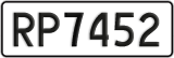 License plate of New Zealand, AB1(234)