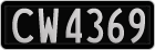 License plate of New Zealand, AB1(234)