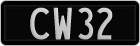 License plate of New Zealand, AB1(234)