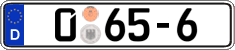 German license plate, Diplomatic