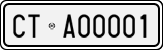 License plate of Italy, Cars (1927 year series)