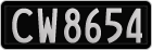 License plate of New Zealand, AB1(234)