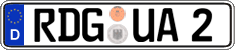 German license plate, Regular plates