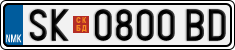 License plate of North Macedonia, Regular plates (2012)