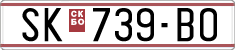 License plate of North Macedonia, Regular plates (1993)