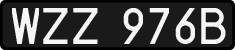 License plates of Poland, 1976 year system